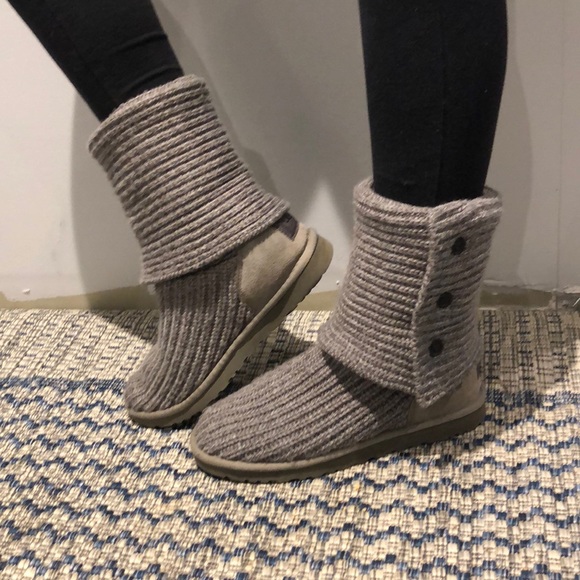 UGG Shoes - Women’s grey knit Ugg boots